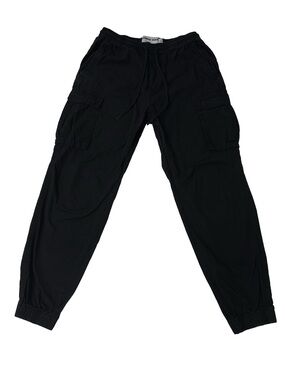 Urban Man Black Cargo Jogger Pants Men’s Small Relaxed Fit Utility